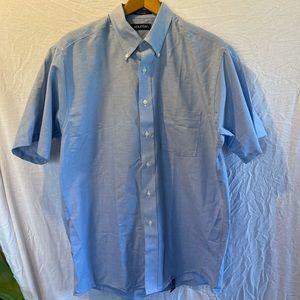 Puritan Men’s Blue Button Down Dress Shirt
